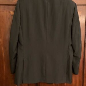 Dolce  Gabbana mens classic three button wool suit charcoal stripe notched lapel